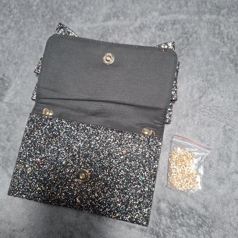 Sparkling Black Evening Clutch - Picture 9 of 13